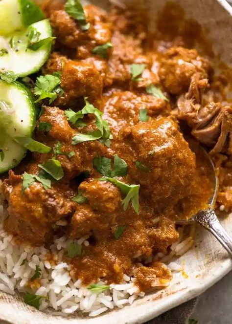 Rohan Josh Recipe, Indian Lamb Curry, Lamb Curry Recipes, Lamb Rogan Josh, Healty Dinner, Rogan Josh, Tomato Curry, Indian Foods, Lamb Curry