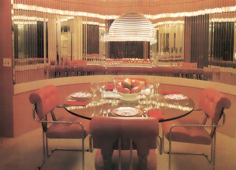 '80s Mirrored Dining Room 80s Dining Room, 80s Architecture, 80s Mirror, 80s Home Decor, 80s Modern, 1980s Decor, 80s Interior Design, 80s Home, 80s Interior