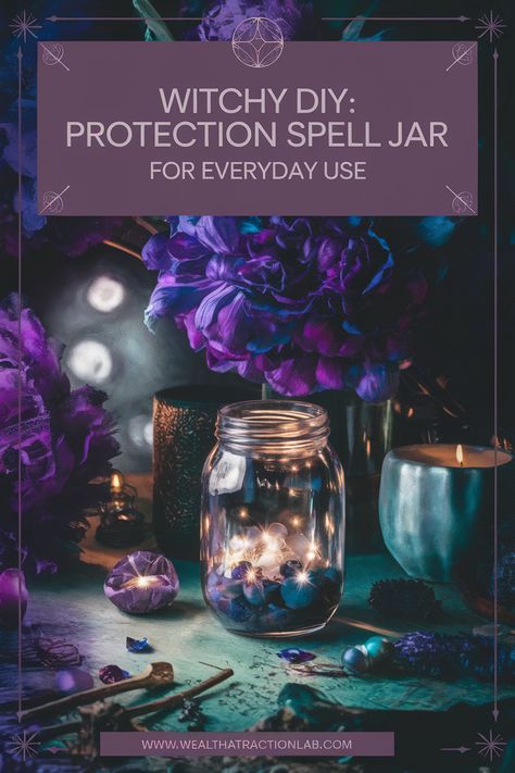 Witchy DIY: Protection Spell Jar for Everyday Use 🌙🖤 Spell Jar Positivity, Herbal Spell Jars, Spell Jars As Gifts, Put Someone In A Jar Spell, Hex Jar Spell Ingredients, Love Jar Ideas, Simple Protection Spell Jar, Car Protection Spell, Spells In A Jar