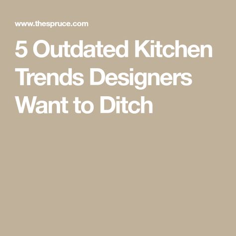 5 Outdated Kitchen Trends Designers Want to Ditch Fake Backsplash Kitchen, Large Backsplash Tile, Kitchens 2020 Trends, Outdated Kitchen, Two Tone Cabinets, Clutter Free Kitchen, Bold Kitchen, White Shiplap Wall, Kitchen Clutter