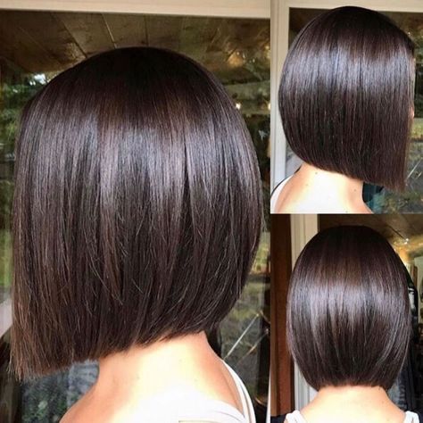 Beauty Zone, Brunette Bob, Bob Hairstyles For Thick, Medium Bob Hairstyles, Short Layered, Layered Bob, Haircut And Color, Haircuts For Fine Hair, Short Hair Haircuts