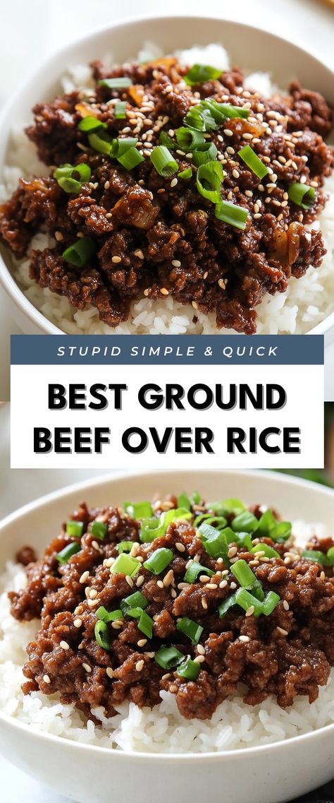 Image for Best Ground Beef Over Rice High Protein Rice Meals, High Protein Ground Beef Meals, High Protein Meals Ground Beef, Ground Beef Recipes High Protein, Ground Beef Recipes Rice, Ground Beef High Protein Meals, Rice And Ground Beef Recipes, High Protein Ground Beef Recipes, Beef Over Rice