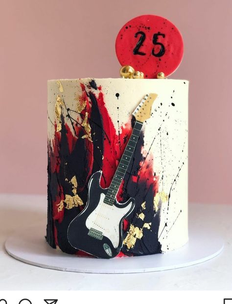 40th Cakes For Men, Red Black And Gold Cake Birthday For Men, Red And Black Cake Design, Red Cake Designs Birthday For Men, Red And Black Cake For Men, Red And Black Cakes, Red Black White Cake, Black And Red Cake Ideas, Red Black And Gold Cake