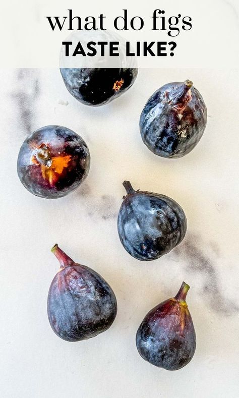 Have you ever wondered exactly what figs taste like? I’ll explain the different types and their tastes, as well as how to use figs and important things to know about them. How To Cook Figs, How To Eat A Fig, Benefits Of Eating Figs, What To Do With Lots Of Figs, Figs Nutrition Facts, How To Eat Figs, When Are Figs Ready To Pick, Fig Varieties, Fig Fruit