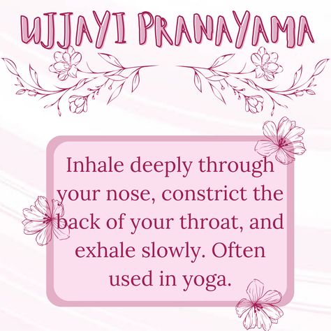 Ujjayi pranayama helps with mental clarity and focus while promoting relaxation through slow, deep breathing with a constricted throat sound. #breathing #relaxation #focus #stressmanagement Ujjayi Pranayama, Deep Breathing, Wellness Routine, Pranayama, Mindfulness Practice, Mental Clarity, Self Love, Relaxation, Sound