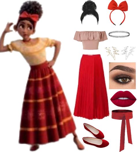 Encanto Dress Up Ideas, Encanto Bounding, Encanto Family Costume, Encanto Costume Diy, Encanto Inspired Outfits, Encanto Outfits, Encanto Disneybound, Encanto Costumes, Eve Costume