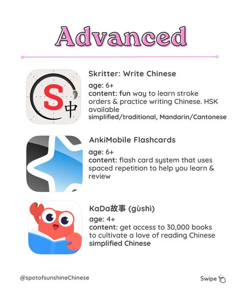 📱9 Best Apps for Kids Learning Chinese: trying the immerse your child in Mandarin Chinese this summer? Here’s an easy way to make learning and reviewing Chinese fun! These apps are categorized by the level of difficulty to make it easy for you to find the right one for your kiddos! 📱Which one is your favorite? 💾 don’t forget to save so you don’t lose this great list! 📱Any other Chinese learning apps you love that I didn’t cover? Share below! Chinese Learning Apps, Apps For Kids, Learning Chinese, Chinese Learning, Chinese Language Learning, Learn Mandarin, Learning Apps, Learn Chinese, Kids App