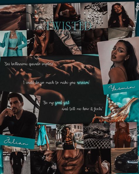 Yasmin And Julian, Twisted Never After Series, Julian And Yasmin Twisted, The Never After Series, Twisted By Emily Mcintire, Never After Series Emily Mcintire, Twisted Love Book Aesthetic, Never After Series, Emily Mcintire