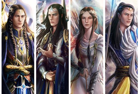 Turgon was a ��oldorin Elf of Gondolin, second son of Fingolfin, brother of Fingon, Aredhel, Argon, and father of Idril. In Middle-earth, Turgon was the King of Gondolin and the High King of the ��oldor. For hundreds of years of the First Age, Turgon remained hidden from the eyes and ears of the great enemy until a betrayal from within caused his downfall. In Eldamar Turgon was friendly with the sons of Finarfin and opposed F��anor's plan to pursue Morgoth after the theft of the Silmarils... John Howe, Tolkien Elves, Middle Earth Art, Tolkien Books, Into The West, Tolkien Art, Elf Art, Heroic Fantasy, Lord Of The Ring