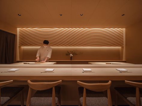 The Chef's Table Effect: How the Hit Netflix Show is Changing Restaurant Design - Architizer Journal Restaurant Design Plan, Japan Interior Design, Japanese Restaurant Interior, Japan Interior, Bar Restaurant Interior, Japanese Bar, Netflix Show, Chefs Table, Restaurant Concept