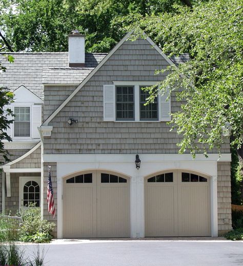 Garage Door Types, Cedar Shakes, Garage Door Design, Shingle Exterior, Pergola Design, Cedar Shingles, Exterior Paint Colors For House, Shutters Exterior, Traditional Exterior