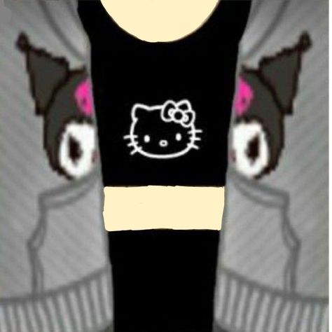 Kuromi T Shirt Roblox Png, Kuromi Roblox T-shirt, Roblox T Shirt Kuromi, Emo Hello Kitty, Roblox Png, Cute Black Shirts, Cute Tshirt Designs, Hello Kitty T Shirt, Bff Shirts