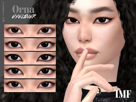 Emo Eyeliner, Sims 4 Star Wars, Skin Overlay, Sims 4 Genetics, Sims Makeup, Sims 4 Makeup Cc, Sims Finds, Egirl Makeup, Sims 4 Makeup