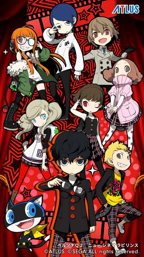 Persona Q2 New Cinema Labryinth - Persona 5 Persona Q2, Persona Crossover, Persona 5 Memes, Persona Q, Persona 5 Anime, Accel World, Persona 5 Joker, Shin Megami Tensei Persona, Akira Kurusu