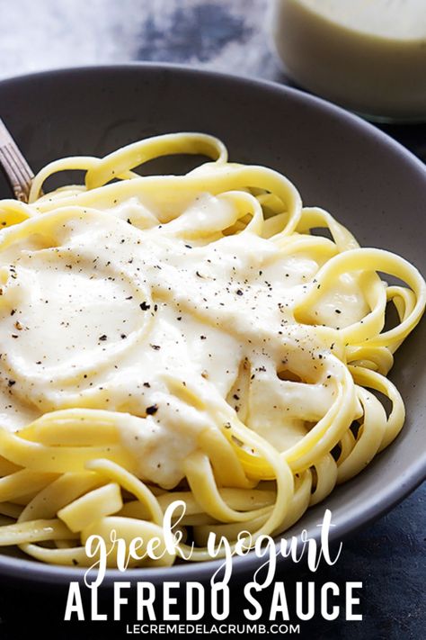 Yogurt Alfredo Sauce, Alfredo Sauce Recipe Easy Heavy Cream, Greek Yogurt Alfredo Sauce, Low Fat Alfredo Sauce, Alfredo Sauce Recipe Without Heavy Cream, Alfredo Sauce Recipe Easy, Greek Yogurt Recipes, Alfredo Sauce Recipe, Puppy Chow