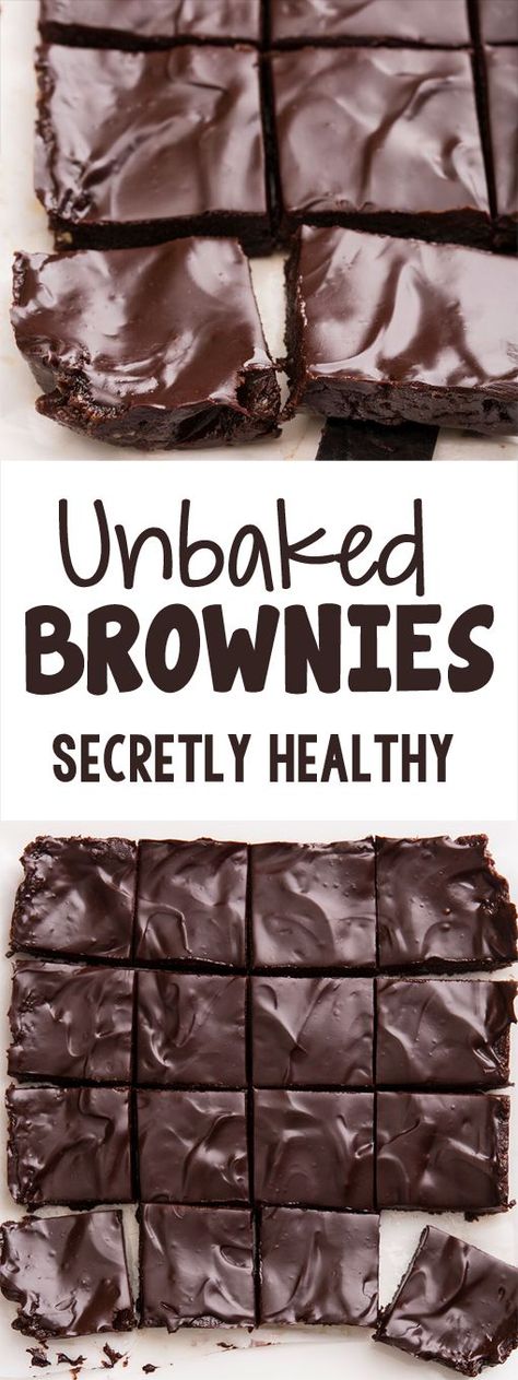 The Ultimate Secretly Healthy Unbaked Brownies Recipe #ideas #healthy #brownies #dates #sugarfree #paleo #veganrecipes Unbaked Brownies, Brownie Ideas, Healthy Chocolate Recipes, Brownie Recipes Healthy, Chocolate Covered Katie, Desserts Ideas, Sweet Potato Brownies, Healthy Brownies, Vegan Brownie