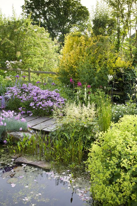 Pond Jetty, Large Pond Landscaping, Pond Planting, Pond Landscaping Ideas, Wildlife Ponds, Wildlife Garden Design, Nature Pond, Small Backyard Ponds, Large Pond