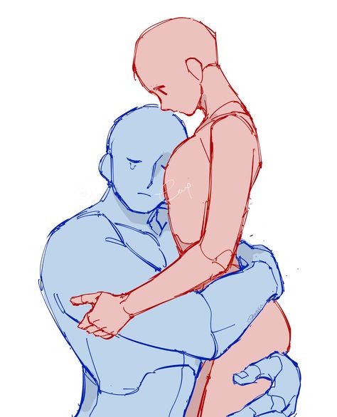 Couple Bases Reference, Holding Hips Couple, Muscular Men Pose Drawing, Person Hugging Pillow Drawing Reference, Tall X Small Ship Dynamic, Relationship Reference Poses, Spicy Art Reference Poses Couple, Hugging Waist Reference, Pride Pose Reference