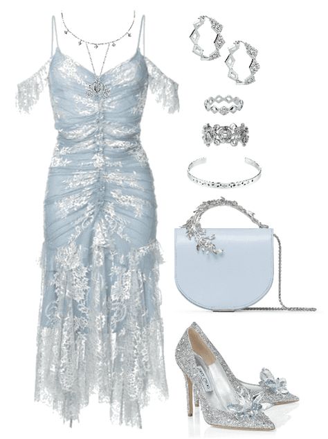 I like the dress for Juliana’s ballgown.... if it was in pink Blue Princess Outfit, Light Blue Dress Aesthetic Royal, Ice Blue Outfit, Cinderella Aesthetic Modern Outfit, Luxury Light Blue Princess Dress, Cinderella Inspired Outfit, Cinderella 2021 Dress, Cinderella Outfit, Mode Chanel