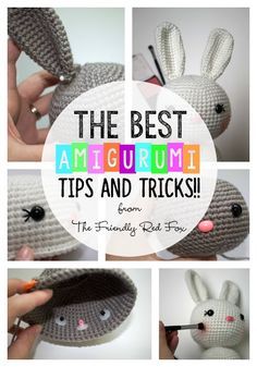 The best tips and tricks when you are beginning with amigurumi! From safety eyes to hook size and everything no one ever told you! Pola Amigurumi, Bunny Crochet, Safety Eyes, Red Fox, Crochet Techniques, Crochet Patterns Amigurumi, Told You, Crochet Dolls, Amigurumi Doll