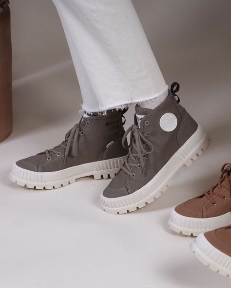 This version reimagines a '90s sneaker sourced from the Palladium archives. #affiliate 🔗 in bio 🔎 1549 90s Sneakers, Crafts From Recycled Materials, Organic Lines, Our Earth, Heritage Collection, Recycled Materials, Crossover, Perfect Pair, Organic Cotton