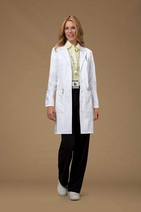 Doctor Outfit Women White Coat Aesthetic, Apron Outfit, White Coat Outfit, General Doctor, Women Science, Doctor Outfit, Medical Photos, Uniform Advantage, Medical Outfit