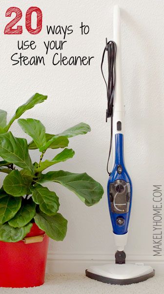 Use your steam cleaner to it's full potential. 20 best uses for your steam cleaner via MakelyHome.com Floor Steamer, Best Steam Cleaner, Cleaning Painted Walls, Steam Cleaner, Steam Mop, Deep Cleaning Tips, Household Cleaning Tips, Diy Cleaners, Steam Cleaners