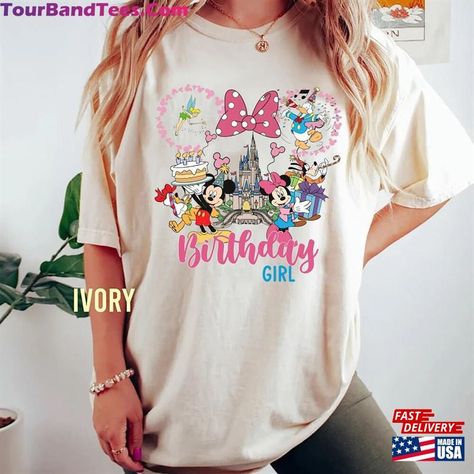 Disneyland Bday Shirts, Disney Birthday Outfit, Disneyland 2024, Mickey Shirts, Disney World Birthday, Disneyland Sweatshirt, Happy Birthday Disney, Disney 2025, Disney Birthday Shirt