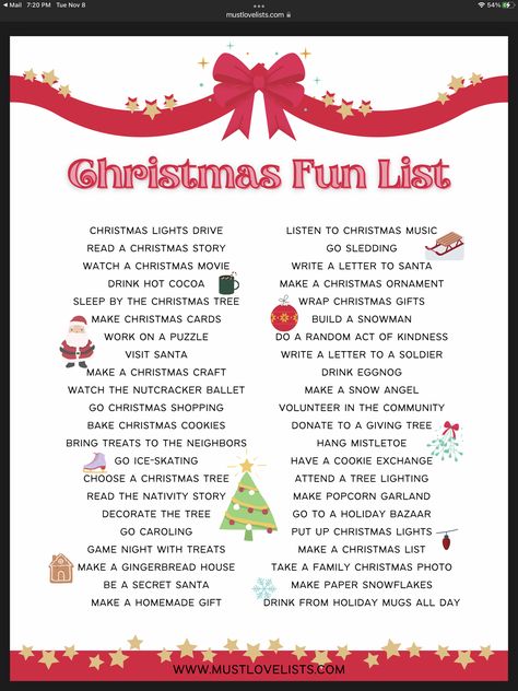 5 Gift Rule For Christmas For Kids, Daily Christmas Activities For Kids, Christmas Sleepover Ideas For Kids, Christmas Bucket List For Kids, December Activities For Kids, Kids Christmas List Printable, Christmas Bucket List Ideas, Christmas List Printable, Kids Christmas List