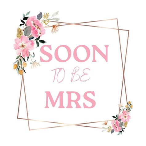 Modern Soon To Be Mrs Printable Stickers for Wedding Planners Bride To Be Tags, Bride To Be Stickers Printable, Bride To Be Stickers, Engagement Packing Ideas For Bride, Bride To Be Printable, Wedding Loading, Engagement Packing, Bride To Be Quotes, Haldi Ideas