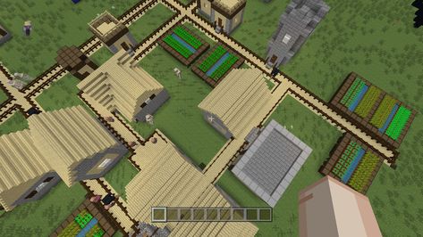 Birch Village Minecraft, Village Minecraft, Oak Wood, Minecraft, Stone, Wood