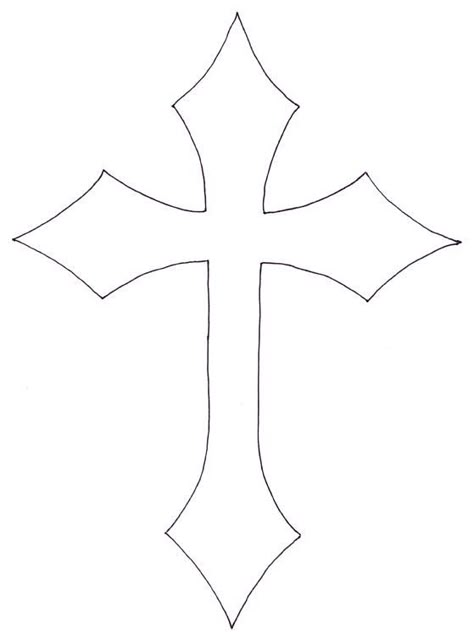 Google Image Result for http://www.all-about-stencils.com/images ... Different Crosses Design, Oldies Drawings Cross, Diamond Cross Drawing, Cool Cross Designs, Cross Outline Design, How To Draw A Cross, Cross Template Free Printable, Cross Designs Drawings, Drawing Ideas Cross