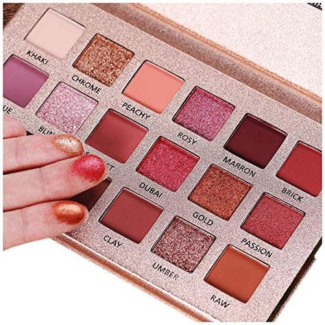 Beauty Glazed The New Nude Eyeshadow Palette 18 Colors Matte Shimmer Glitter Multi-Reflective Shades Ultra Pigmented Makeup Eye Shadow Powder Waterproof Eye Shadow Palette Affordable Eyeshadow Palettes, Daily Eye Makeup, Everyday Eyeshadow, Nude Eyeshadow Palette, High Pigment Eyeshadow, Beauty Glazed, Waterproof Eyeshadow, Best Makeup Tips, Natural Eyeshadow