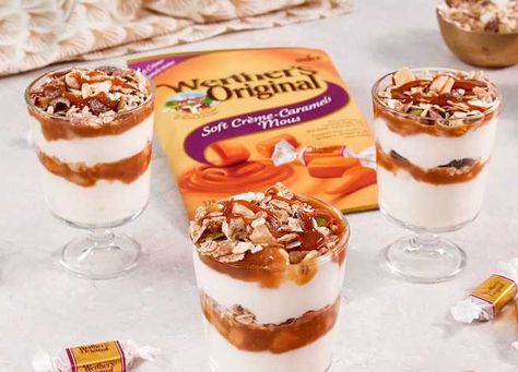 Werthers Original Recipe, Recipes With Caramel, Caramel Parfait, Delight Recipes, Caramel Delights, Werthers Original, How To Melt Caramel, Cream Caramel, Caramel Recipes Sauce