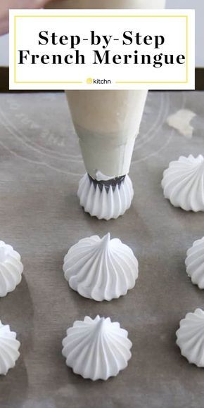 Meringue Bites Recipe, Meringue Frosting Recipe, Merengue Cookies, Easy Meringues, Meringue Cookie, How To Make Meringue, French Meringue, Meringue Cookie Recipe, Baked Meringue