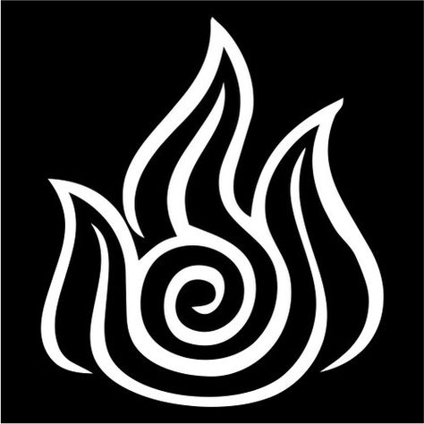 Fire Nation (Avatar: The Last Airbender) Fire Element Symbol, Fire Nation Symbol, Fire Bending, Avatar Tattoo, Avatar Picture, Fire Tattoo, Element Symbols, Avatar Cartoon, Air Dry Clay Projects