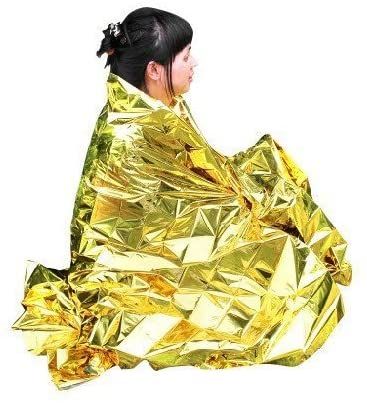 Amazon.com : Primacare FB-6831 Emergency Foil Silver & Gold Mylar Thermal Blanket, 62" Length x 82" Width (Pack of 10) : Sports & Outdoors Emergency Blankets, Space Blanket, Emergency Blanket, Waterproof Matches, Survival Blanket, Outdoor Gadgets, Thermal Blanket, How To Make Fire, Shipping Tags