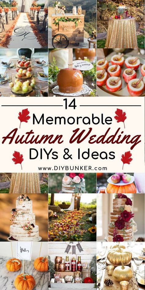 Casual Fall Wedding, Autumn Wedding Food, Wedding Diys, Fall Wedding Color Schemes, Fall Wedding Tables, Fall Wedding Ideas, Wedding Autumn, Fall Wedding Diy, Autumn Wedding Reception