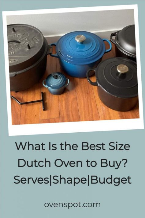 5qt Dutch Oven, 3 Quart Dutch Oven Recipes, Enameled Cast Iron Dutch Oven Recipes, Le Creuset Dutch Oven Recipes, Staub Dutch Oven, Dutch Oven Recipes Cast Iron, Oven Size, Best Dutch Oven, Le Creuset Dutch Oven