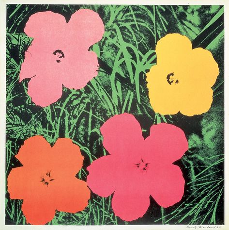 Andy Warhol. Flowers Pop Art Andy Warhol, Andy Warhol Marilyn, Andy Warhol Flowers, Art Andy Warhol, James Rosenquist, Andy Warhol Pop Art, Warhol Art, The Velvet Underground, Fleur Orange