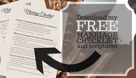 Marriage Bible Study - Free PDF Download For You! Marriage Bible Study Free, Bible Study For Couples Marriage, Study Checklist, Marriage Night, Marriage Bible Study, Marriage Verses, Couples Devotionals, Better Wife, Marriage Bible Verses