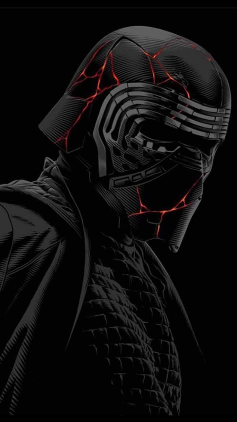 Kylo Ren Art, Kylo Ren Wallpaper, Ren Star Wars, Star Wars History, Star Wars Background, Star Wars Sith, Dark Side Star Wars, Star Wars Kylo Ren, Star Wars Tattoo