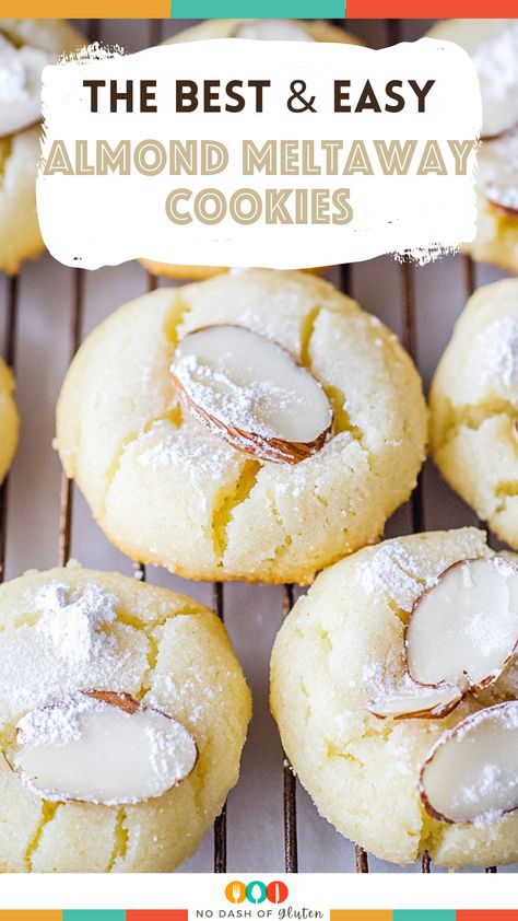 These Easy Almond Meltaway Cookies are soft, buttery, and melt in your mouth with a perfect almond glaze. Ready in just 20 minutes, they’re the ideal quick dessert for any gathering. Whether it’s for holidays, parties, or just a sweet treat, these cookies will be a hit! Save this recipe now and give them a try! Buttery Almond Cookies, Almond Cookies Recipes, Almond Meltaway Cookies, Soft Almond Cookies, Almond Glaze, Meltaway Cookies, Almond Meal Cookies, Quick Dessert, Dessert Smoothie