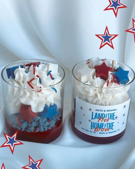 Celebrate Independence Day with our 4th of July Candle! adorned with tri-color stars and confetti fireworks effects. 🇺🇸🕯️ Made from a premium soy blend, it offers a clean and long-lasting burn, perfect for adding a patriotic touch to your festivities.✨🫶🏼 Light up your holiday with the spirit of freedom!🙌🏼 We use a premium quality soy blend wax, and wicks that are lead/zinc free. All of our candles burn beautifully, and their smell quickly fills the room.🏠 Our 9.5 ounce jars all have a black ... Patriotic Candles, 4th July, Small Business Ideas, Colour Star, Burning Candle, Wicks, Christmas List, Tri Color, Business Ideas