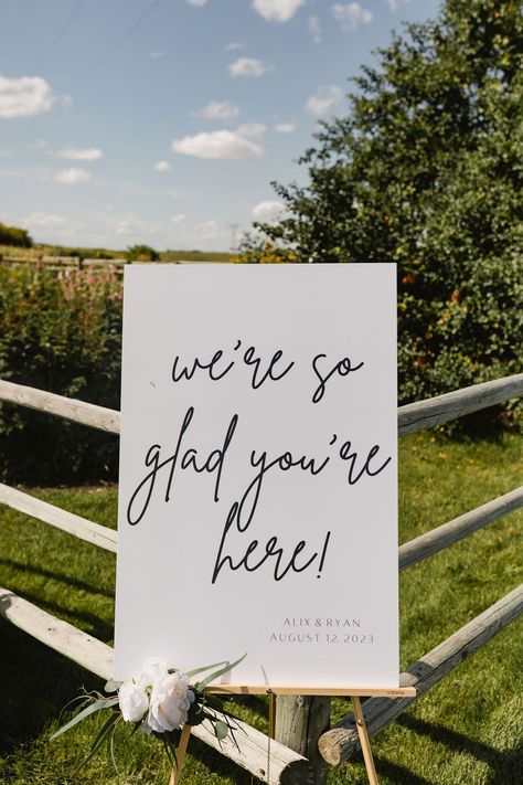 We're Glad You're Here Sign, We Are Glad You Are Here Sign, We’re So Glad Your Here Wedding Sign, Take A Glass Wedding Sign, We’re So Glad You’re Here Sign, We're So Glad You're Here Wedding Sign, We’re So Happy You’re Here Sign, Wedding Mirror, Outdoor Cocktail