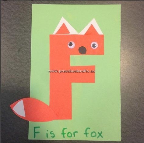 Letter F Craft Ideas for Kids - Preschool and KindergartenPreschool Crafts | Mobile Version F Craft For Preschoolers, F Is For Craft Preschool, F Preschool Crafts, Letter F Arts And Crafts For Preschool, F Is For Farm Craft, F Is For Fox Craft, Letter F Preschool Crafts, F For Fish Craft, F Crafts Preschool