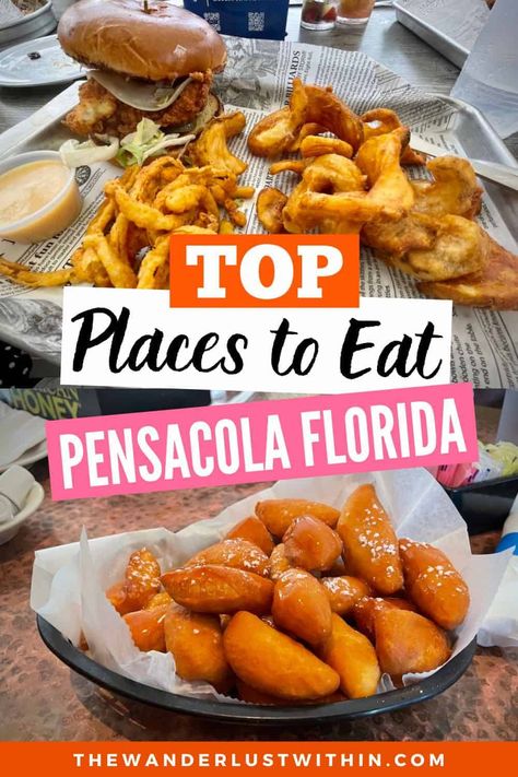 Pensacola Florida Restaurants, Pensacola Beach Restaurants, Pensacola Restaurants, Perdido Key Florida, Florida Keys Beaches, Pensacola Beach Florida, Florida Travel Destinations, Florida Travel Guide, Cajun Dishes