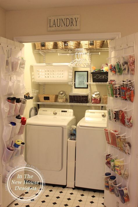 6 Simple Home Organization Tips - Organized-ish by Lela Burris Organize Laundry, Laundry Closet Organization, Small Laundry Closet, Laundry Closet Makeover, Design Seed, Small Laundry Room Organization, Room Storage Diy, Apartment Hacks, Laundry Room Closet