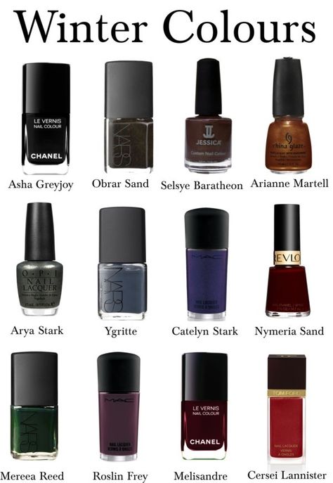 Deep Winter Nails, Dark Winter Nail Colors, Deep Winter Nail Colors, Nails Dark Colors, Dark Winter Nails, Deep Winter Palette Outfits, Coloured Nails, Winter Skin Tone, Deep Winter Palette