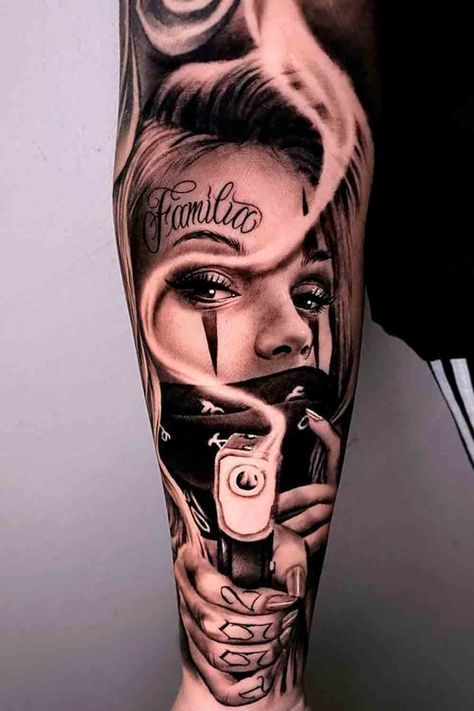 Chicano Tattoos Gangsters, Leg Sleeve Tattoos, Chicanas Tattoo, Face Tattoos For Women, Tattoo Artist Tattoo, Chicano Tattoos Sleeve, Catrina Tattoo, Tattoo Design Tattoo, Full Leg Tattoos